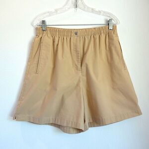 Karen Scott Sport khaki Chino Walking Short Tan Size 14